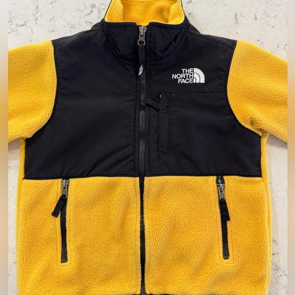 THE NORTH FACE Boys' Denali Jacket (Little Big Kid) Sz XS 6 Summit Gold Fleece - Picture 7 of 14
